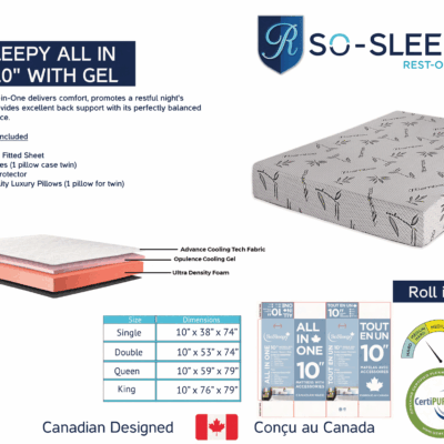 REST-ON-IT 2026 So Sleepy 10-inch with Gel